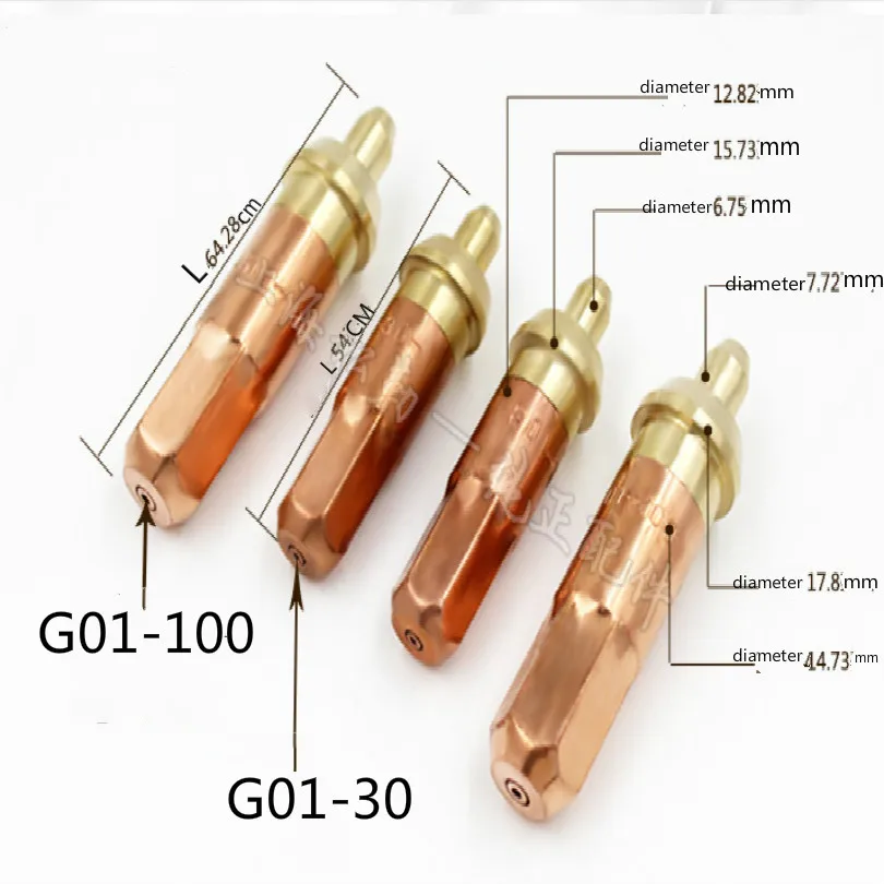 G01-30 G01-100 0.7MM 0.9MM 1.1MM 1MM 1.3MM 1.6MM acetylene Cutting nozzle gas nozzle Cutting nozzle cutter free shipping