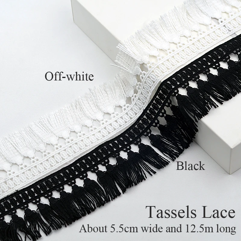 

Tassel Fringe Lace Trim DIY Accessories Decoration Material Lace for Dress Skirt Curtain Home Wedding decoration