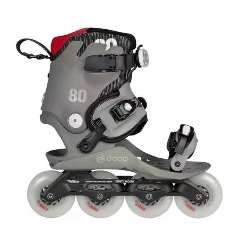 2019 оригинальные роликовые коньки Powerslide Doop 4*80 мм или 3*100/110 светящиеся колеса