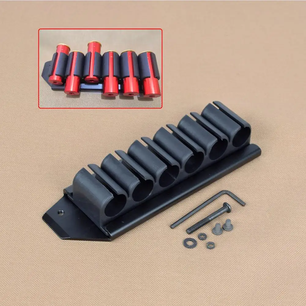 

Tactical Shot*gun Quick Detach Side Saddle For 12GA 6 Round Shell Carrier Holder Plate For Hunting Accessories