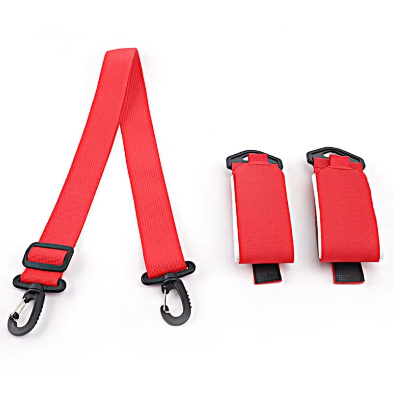 Adjustable Skiing Poles Shoulder Hand Carrier Lash Handle Straps Porter Hook Loop Protecting Black Nylon Ski Handle Strap Bags