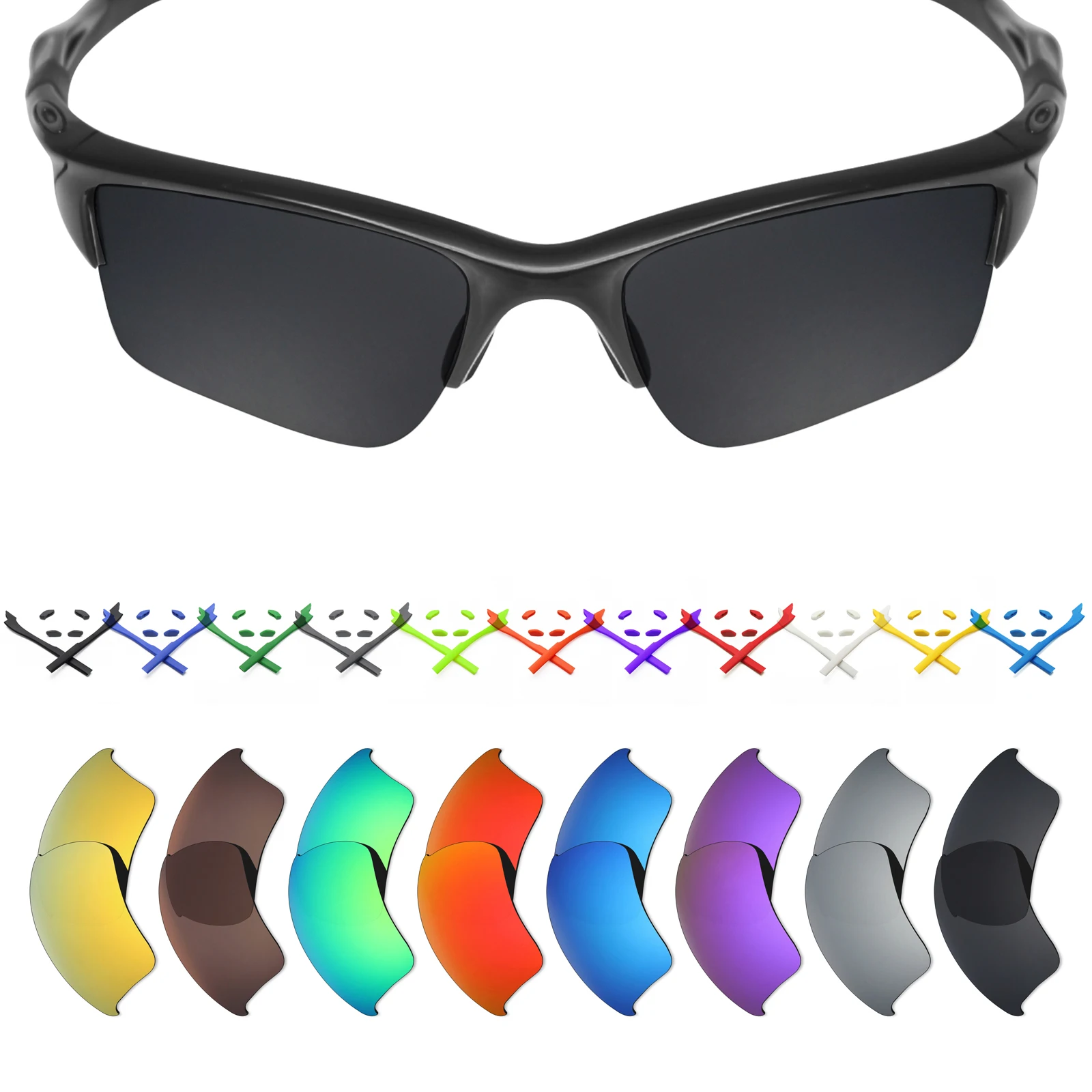 Mryok Polarized Replacement Lenses for Oakley Half Jacket 2.0 XL Sunglasses Lenses(Lens Only) - Multiple Choices