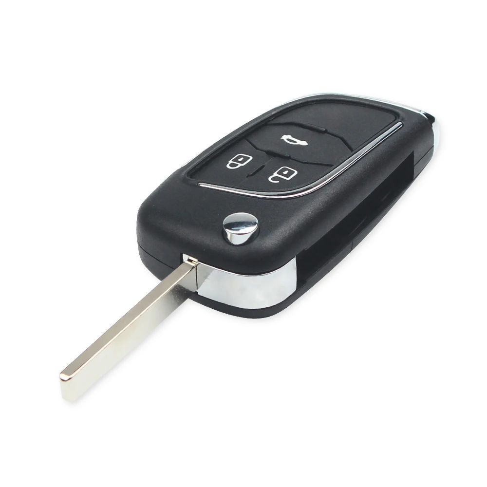 Dandkey измененный флип ключ для Chevrolet Lova Aveo Cruze складной 2/3/4/5 кнопки дистанционного ключа оболочки заготовка для ключа HU100 лезвие