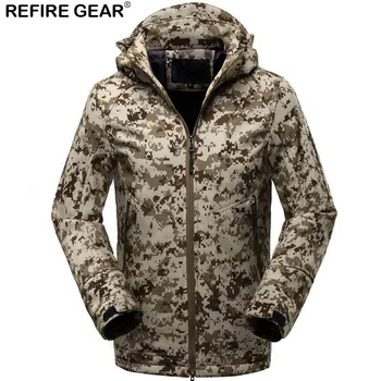 

Refire Gear New Outdoor Hoody Jacket Men Long Sleeve Windproof Hoodie Jacket Hiking Hunting Climbing Sports Trekking Jacket Male