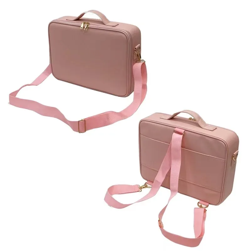 Cosmetic Bags Faux Leather Waterproof Makeup Case