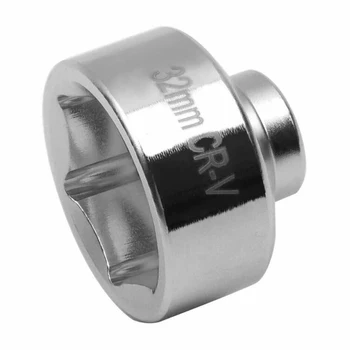 

Accessories Oil Filter Wrench 3/8 Inch 32mm Hex Socket Replacement Chrome Vanadium Steel