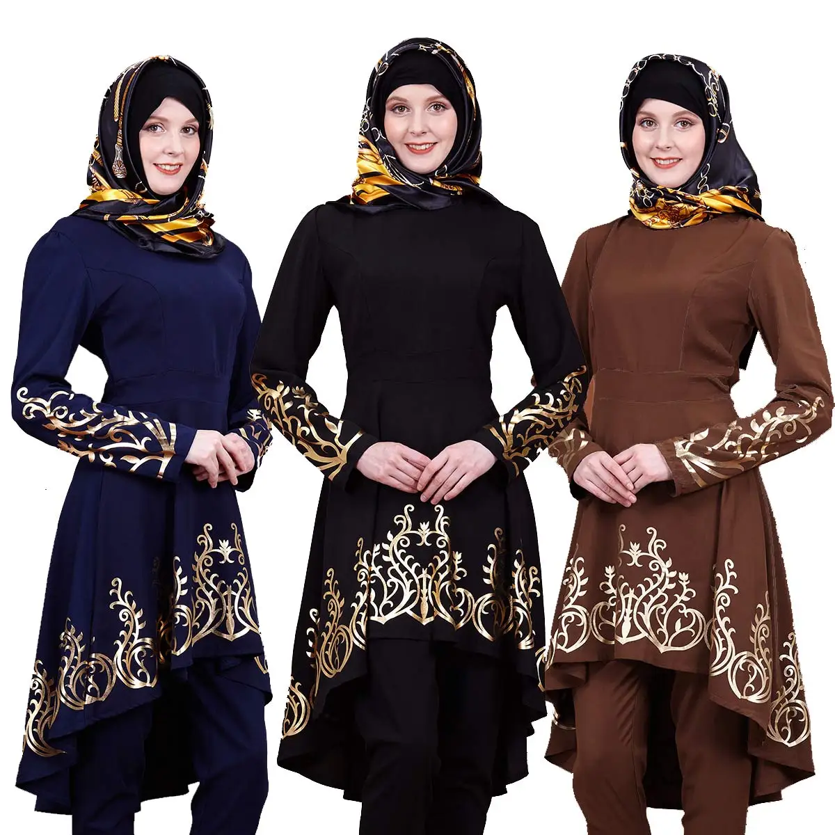 

Cothes Muslim Abaya Women Muslim Kaftan Dress Loose Printed Abaya Islamic Turkish Long Dresses Casual Women Muslimah Abaya Dubai