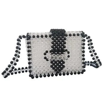 

2020 popular women's bag Beaded Messenger Bag Handmade Beaded woven women's shoulder bag