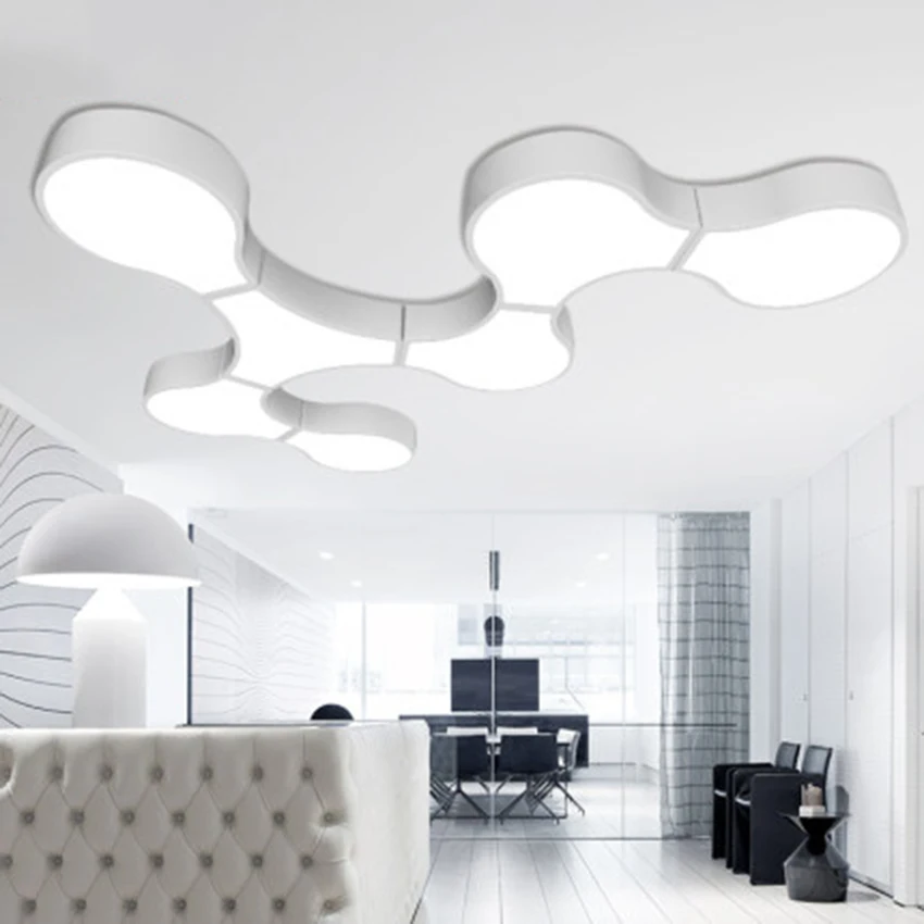 

Nordic LED Geometric Cell Combination Ceiling Lamp Bedroom Aisle Corridor Living Room Dining Room Home Lighting Ceiling Lights