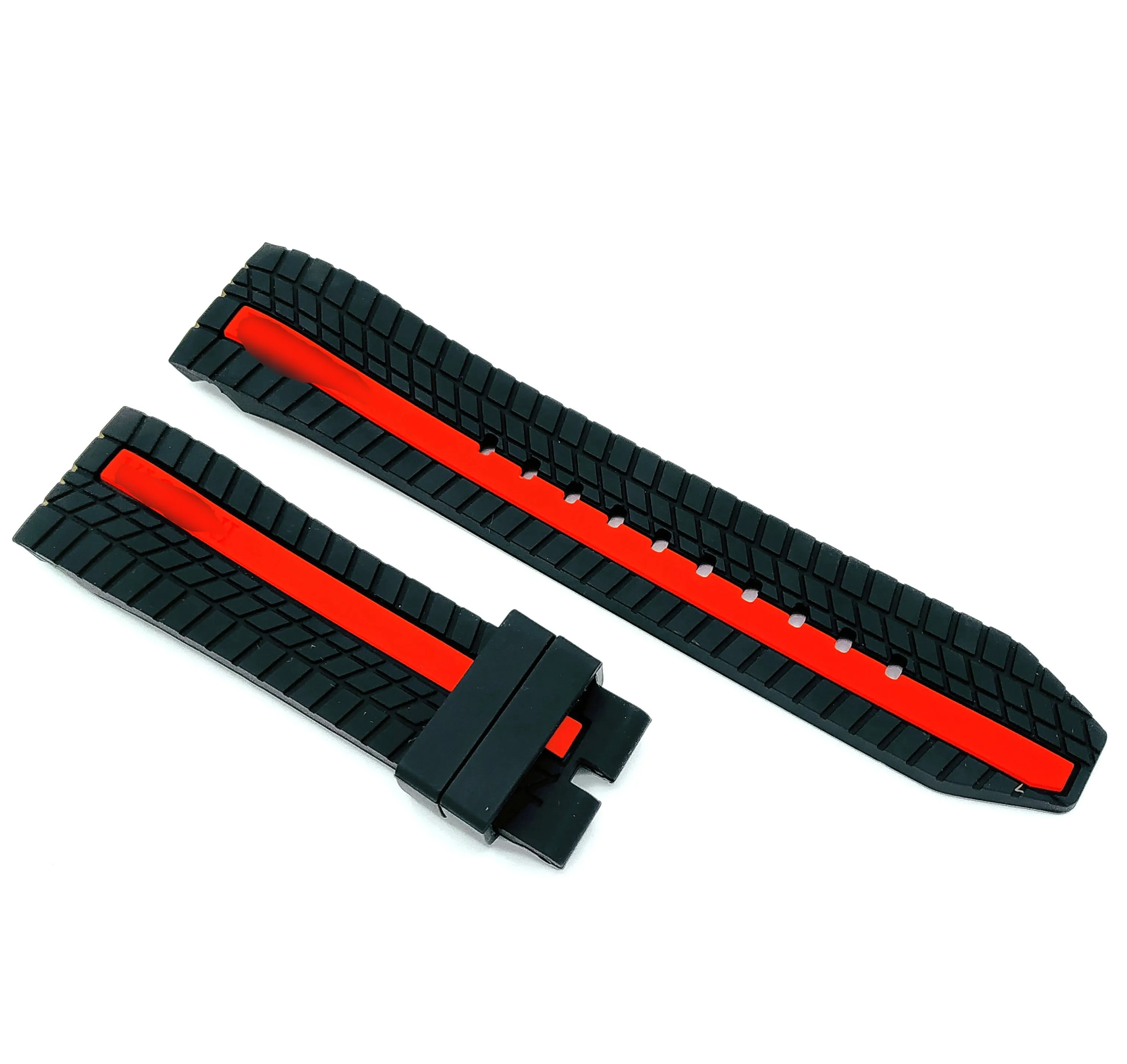 212ZTD черный резиновый ремешок для часов совместим с Invicta S1 Rally Racing Team 26619 24 мм