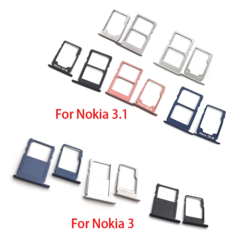 10 шт./лот для Nokia 5 1/для 3 1 Micro Nano SIM держатель карт лоток адаптер держателя слота