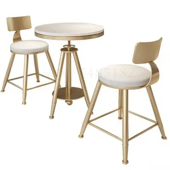 

Nordic modern net red tea shop table and chair combination simple and fresh cafe dessert shop iron chair small table and chair