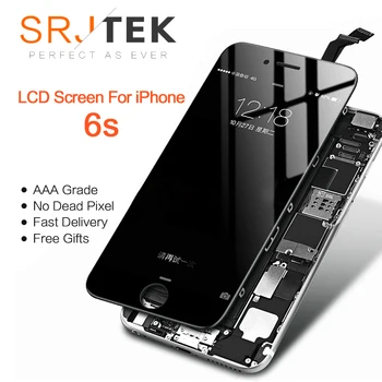 

AAA+++ For iPhone 6 6S PLUS LCD Full Assembly With Camera Home Button Touch Screen For iPhone 5S Display Replacement Completed