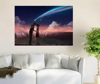 

[Self-Adhesive] 3D Your Name 114 Japan Anime Wall Stickers Mural Decal Wall Murals AJ WALLPAPER Belly