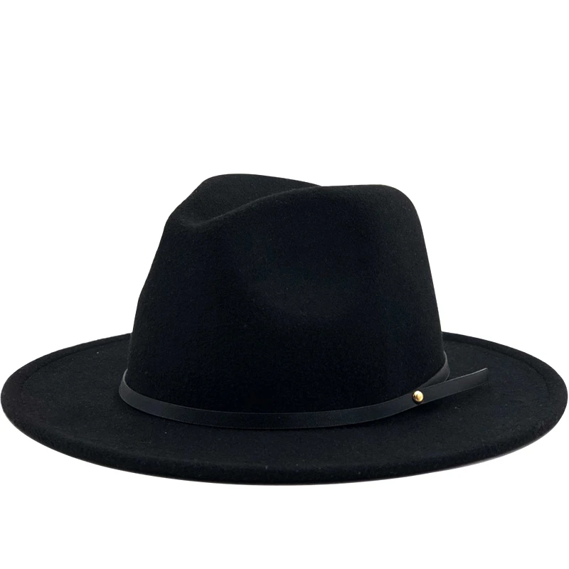 Casquette,Chapeau Fedora En Laine Pour Femmes Et Hommes, Chapeaux En