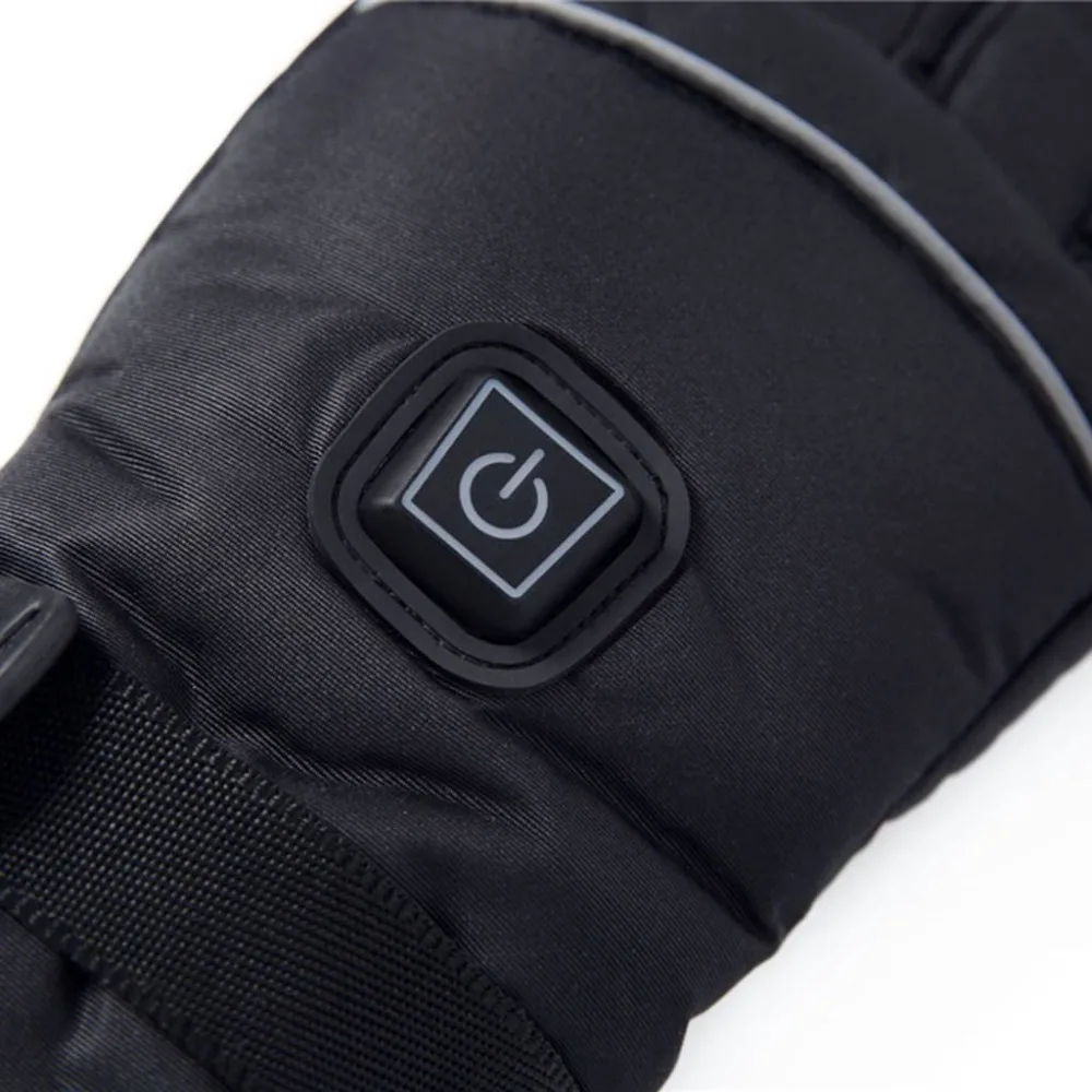 Winter electric heated gloves usb insulated thermostat gloves warm heating ski gloves three speed adjustable temperature 30O9 (17)