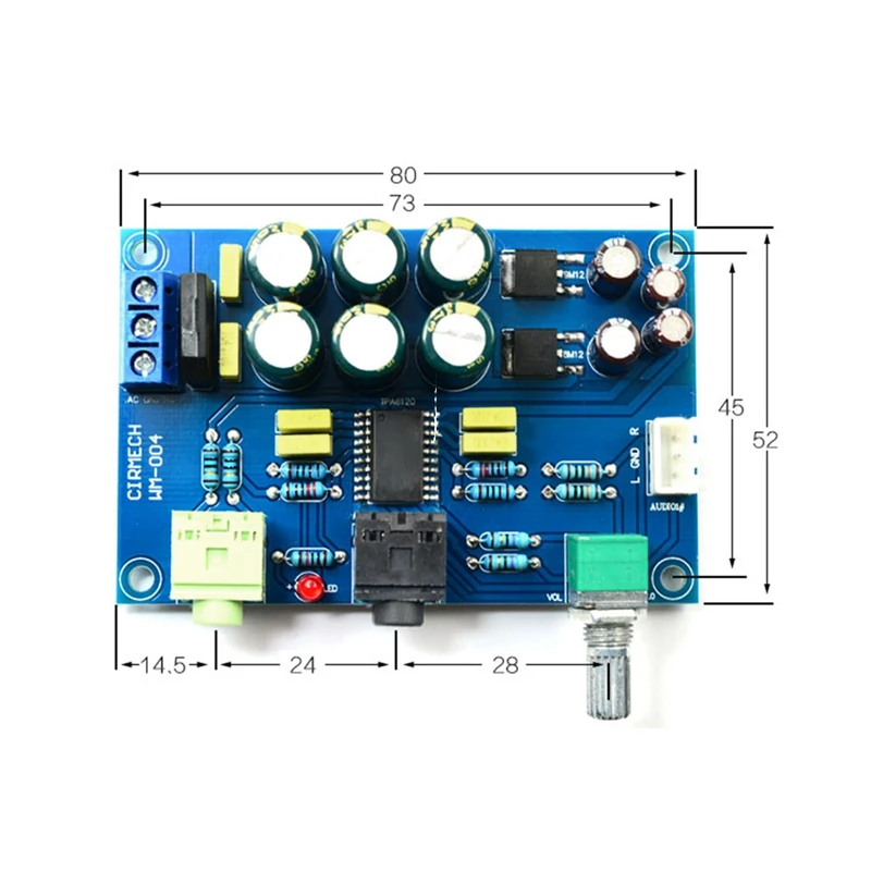 TPA6120 Headphone Amplifier Board HIFI TPA6120A2 Enthusiast Headphones AMP Amplificador Zero Noise
