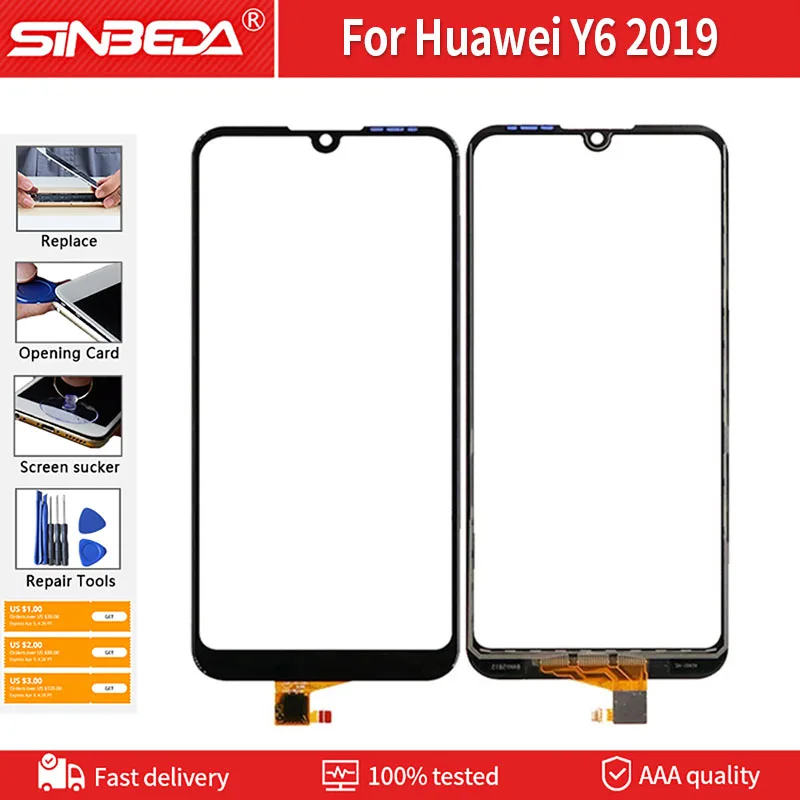 Touch Screen For Huawei Y6 2019 Panel Sensor Digitizer hauwei | Мобильные телефоны и аксессуары