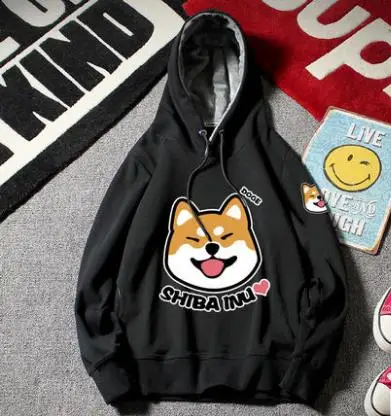 Модный Топ бренд японский Doge Kawaii Muco толстовки пуловеры Harajuku пальто одежда милые мужские и женские толстовки - Цвет: 3