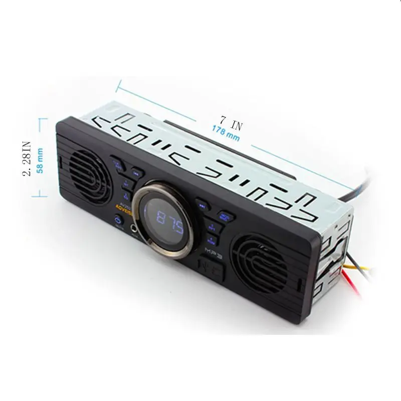 12 В Автомобильный MP3 радио плеер 2 динамика Стерео FM Bluetooth 2,1 USB/TF карта порт G6KC