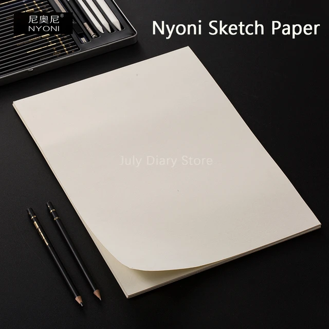 20 Sheets NYONI Sketch Paper N8201 Wood Bulk Drawing Tool Beginning Artists  4K/8K Art Supplies - AliExpress