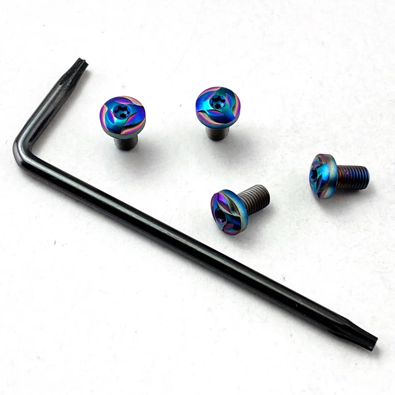 

1 Set Colorful 416 Stainless Steel 1911 Models Grips T8 Torx Screws With T8 Torx Keys Wrench CNC Machined DIY Making Accessories