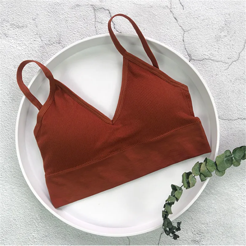 Sexy lingerie beauty back underwear wrapped chest female triangle cup sports ladies thread no rim tube top bra