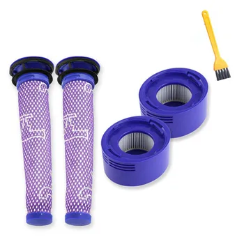 

5pcs Post & Pre Filters HEPA Filters Mini Cleaning Brush for Dyson V8 V7 Cordless Vacuum Cleaner Accessories