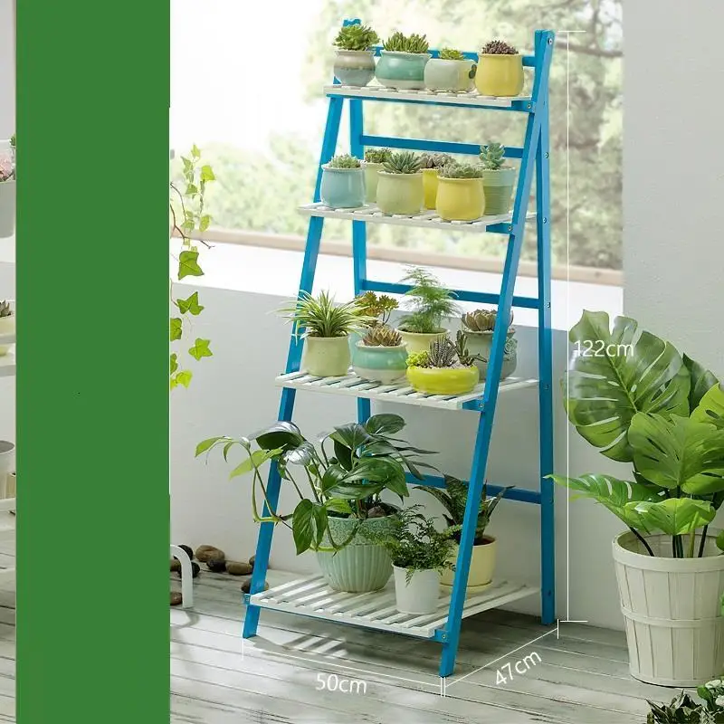 Mueble Para Plantas For Etagere Pour Plante Escalera Decorativa Madera Stojak Na Kwiaty стойка уличная Цветочная Полка Подставка для растений - Цвет: MODEL F