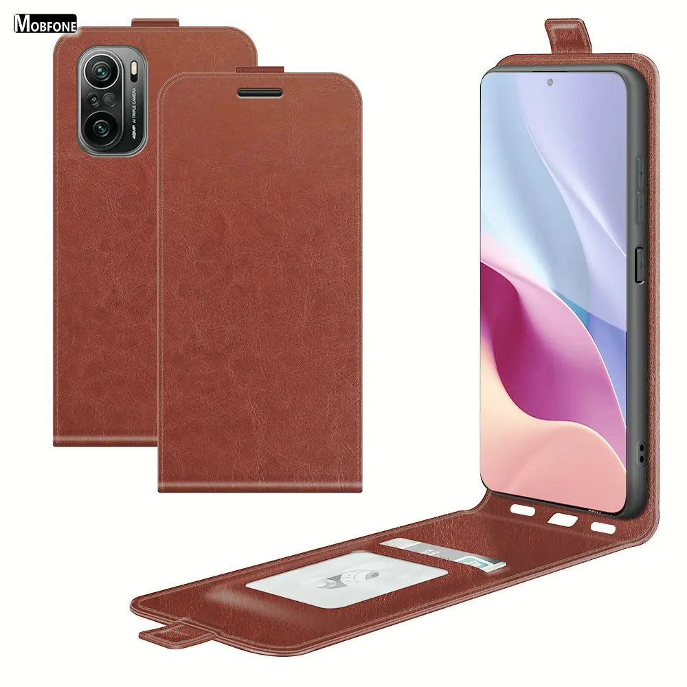 Вертикальный кожаный чехол-книжка для Xiaomi Poco F3 f 3 pocof3 флип-чехол с отделениями