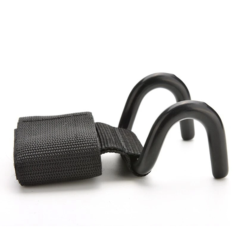 Weight Lifting Hook Hand Bar Wrist Straps Glove Weightlifting Strength Training Gym Fitness Hook Support Lift Grip Belt