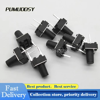 

100PCS Middle 2pin 6*6*4.3/5/6/7/8/9/10 mm Switch Tactile Push Button Switches 6x6x4.3mm 6x6x5mm 6x6x6mm 6x6x7mm 6x6x8mm 6x6x9mm