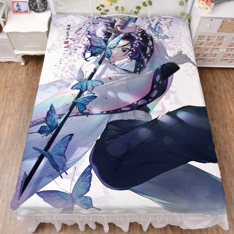 2019-March обновление японского аниме Demon Slayer: Kimetsu no Yaiba сексуальное одеяло для девочек летнее одеяло и простыня из молочного волокна 150x200 см