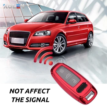 Nuova copertura della cassa chiave a distanza dell'automobile del PC di TPU per Audi A6 A7 A8 e-tron C8 Q8 2018 2019 2020 accessori automatici della protezione del supporto chiave - Nuova copertura della cassa chiave a distanza dell automobile del PC di TPU per Audi