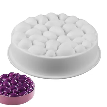 

Single 6 inch round silicone mold Pebble cake baking mold Food grade cake DIY mould