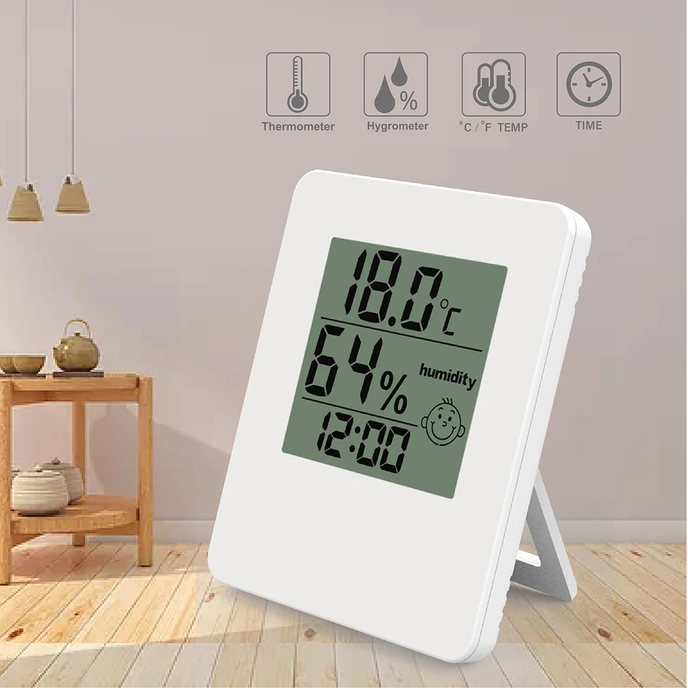 Household Thermometer Hygrometer Indoor Wall Hanging Weather Tester KTP 