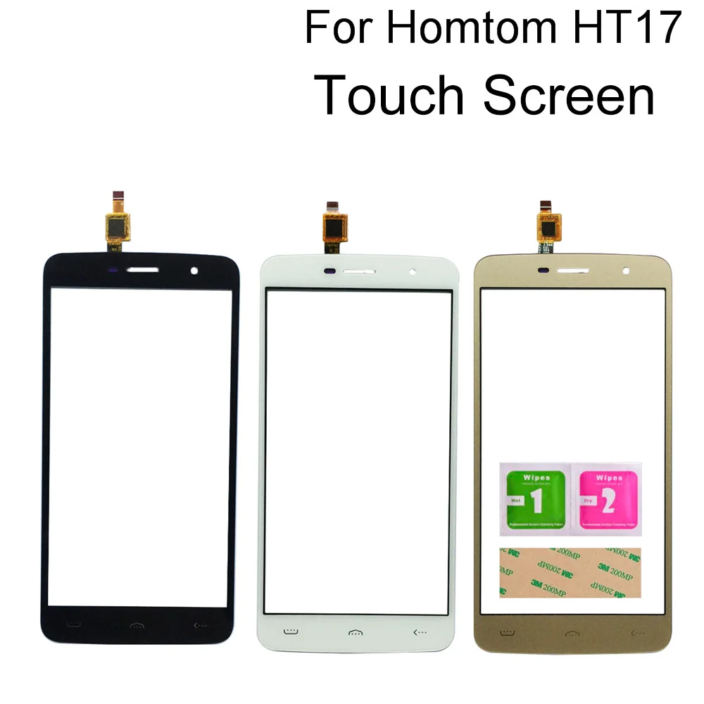 

5.5'' Touch Screen Glass For Homtom HT17 Touch Panel For Homtom HT17 Pro Touch Screen Digitizer Tools 3M Glue