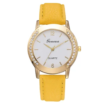 

omen Watches Casual Quartz Leather Band Watch Analog Wristwatch Clock