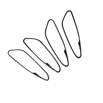 

4pcs/set Car Inner Door Handle Sticker Cover Carbon Fiber Decor Replacement For Alfa Romeo Giulia 2017-2019