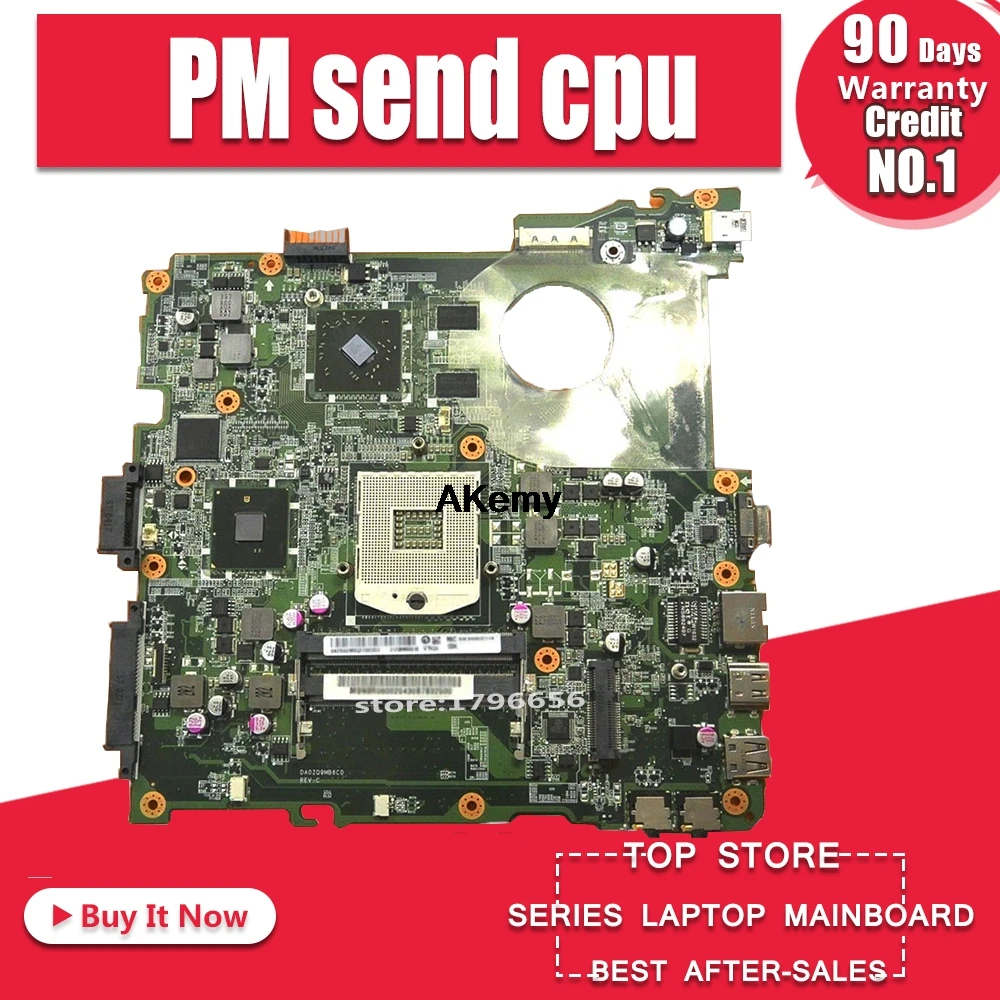 

For Acer aspire 4738 4738G 4738Z 4738ZG Laptop Motherboard DA0ZQ9MB6C0 MBRBL06001 HM55 DDR3 HD4500 Free CPU