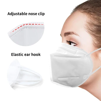 

10pcs KN95 Mask Dustproof Face Mask PM2.5 95% Filtration 3 Filter Anti-dust Protective N95 Mouth Mask Breathable KN95 Mask Cover