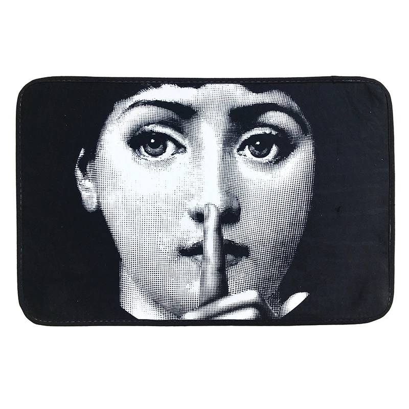 e Fornasetti внутренний впитывающий грязь коврик Lina лицо нескользящий ковер ретро передняя дверь внутри пола Грязезащитный коврик для входной двери ковер - Цвет: e