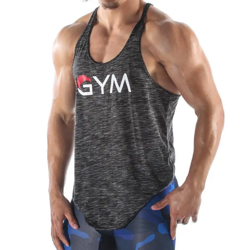 

Muscle Bodybuilding Vest Male Motion Casual Sleeveless T-Shirt Men Running Vest