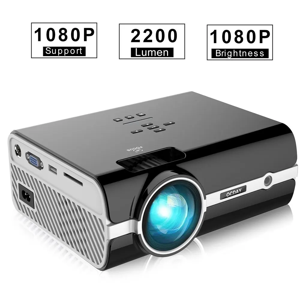 BL-45 4-дюймовый ЖК-дисплей проектор 1080P Экран USB Портативный Мини проектор для домашнего Театр Кино