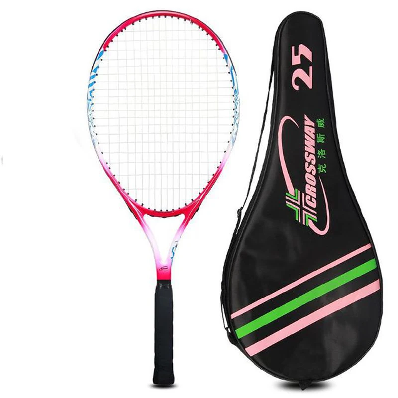 

Tennis Racket For Teenager Aluminium Alloy with Rope 19/21/23/25 Inch With Bag For Children Training Sport For Boy girl Beginner