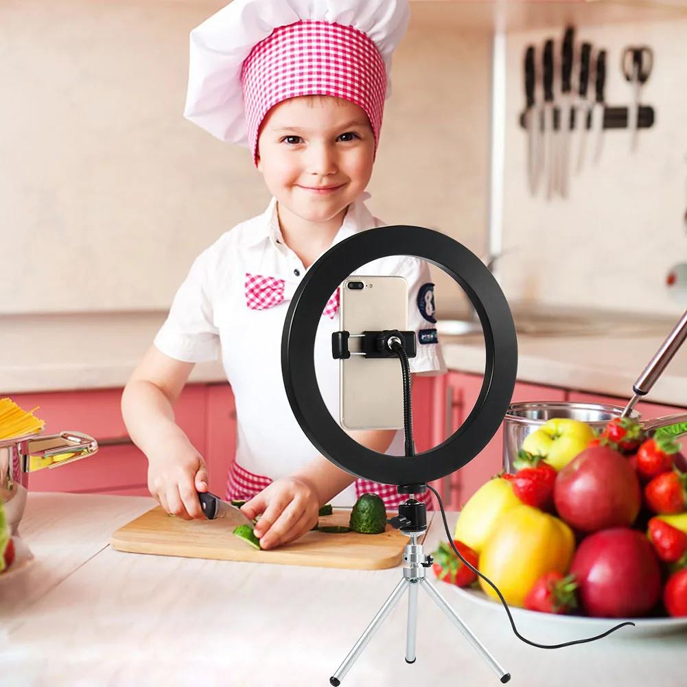 

Newly 10.23Inch LED Ring Light Dimmable Light Kit with Tripod Stand for Video Filming Makeup 999