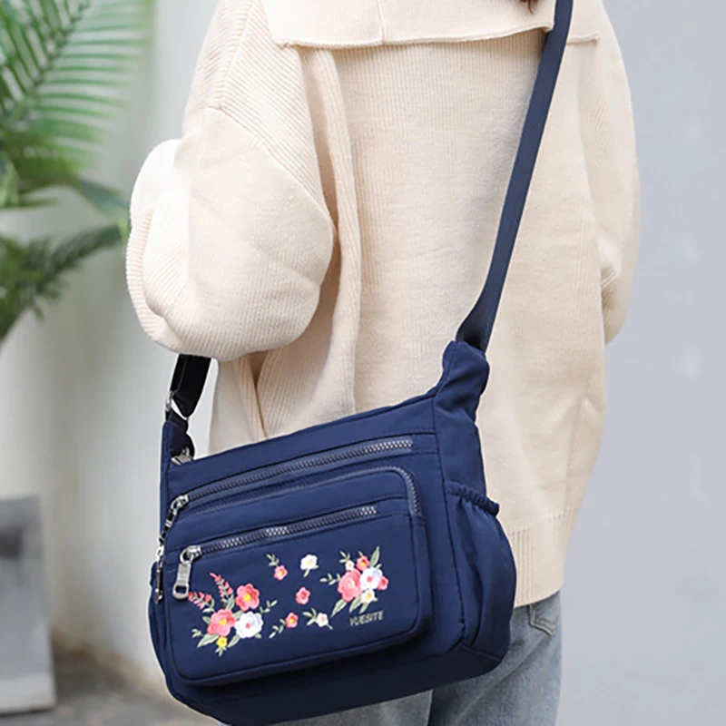 Mummy bag embroidery Shoulder Bags Leisure bags maternity diaper bags Handbag outdoor baby care tote BXY095