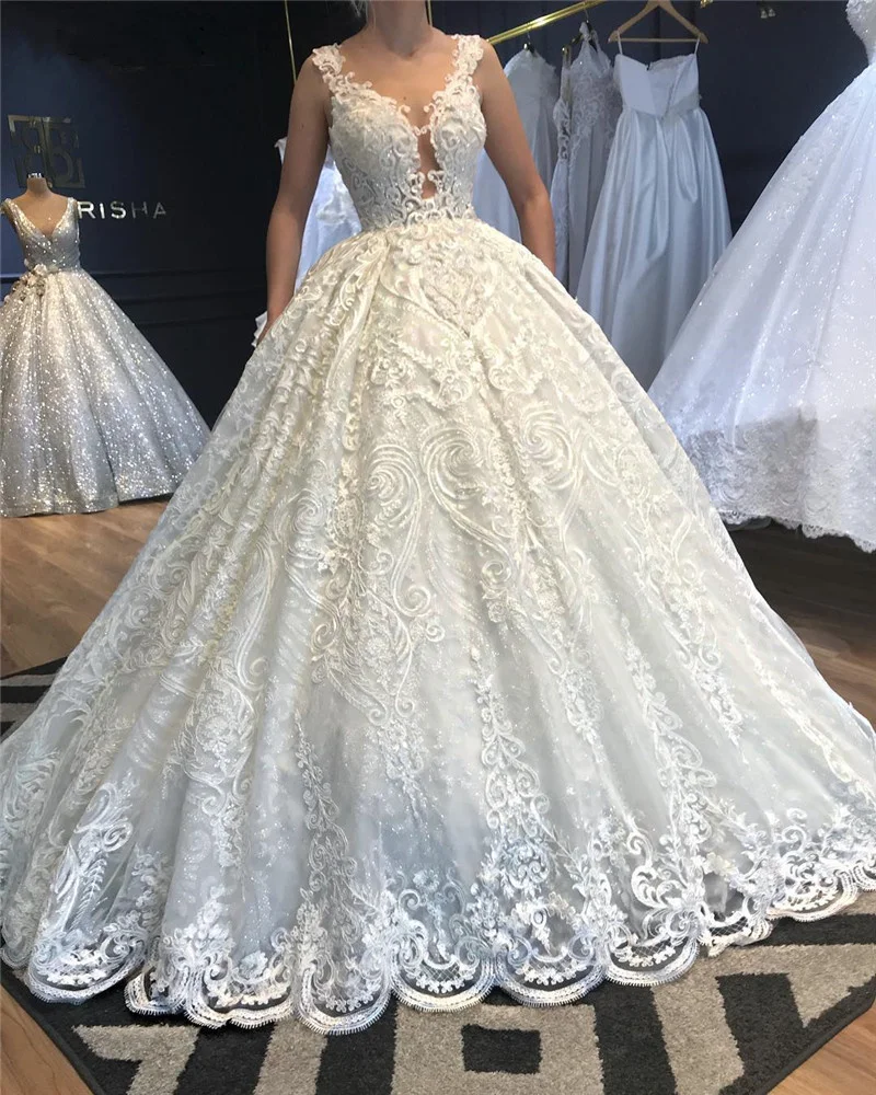FATAPAESE, великолепное бальное платье, кружевное свадебное платье,, Vestido De Noiva, на заказ, свадебные платья, Robe De Mariee