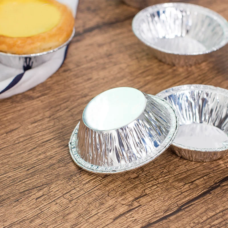 100pcs Disposable Aluminum Egg Tart Mold Foil DIY Baking Tools Cookie Muffin Cupcake Cheese Round Cooking Pastry Tools - Image 3