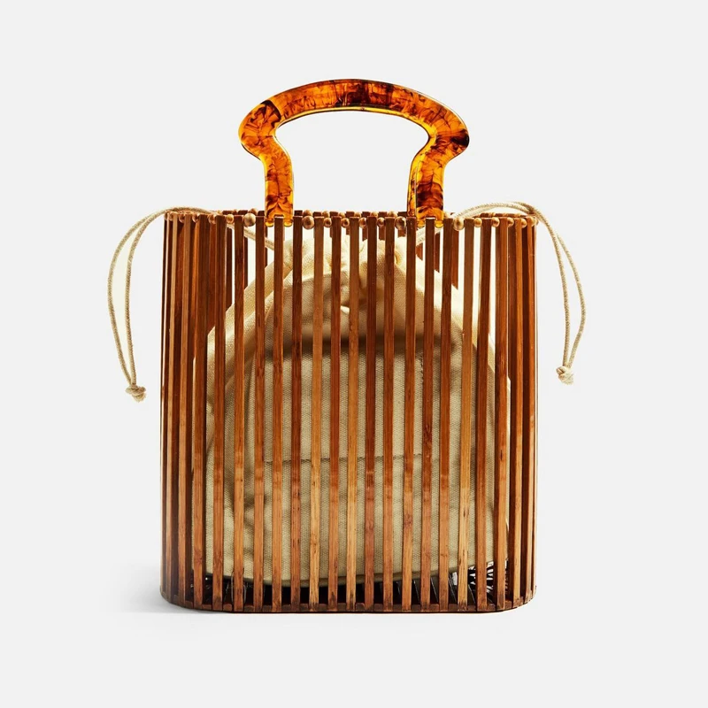 Acrylic bamboo bag Clearance